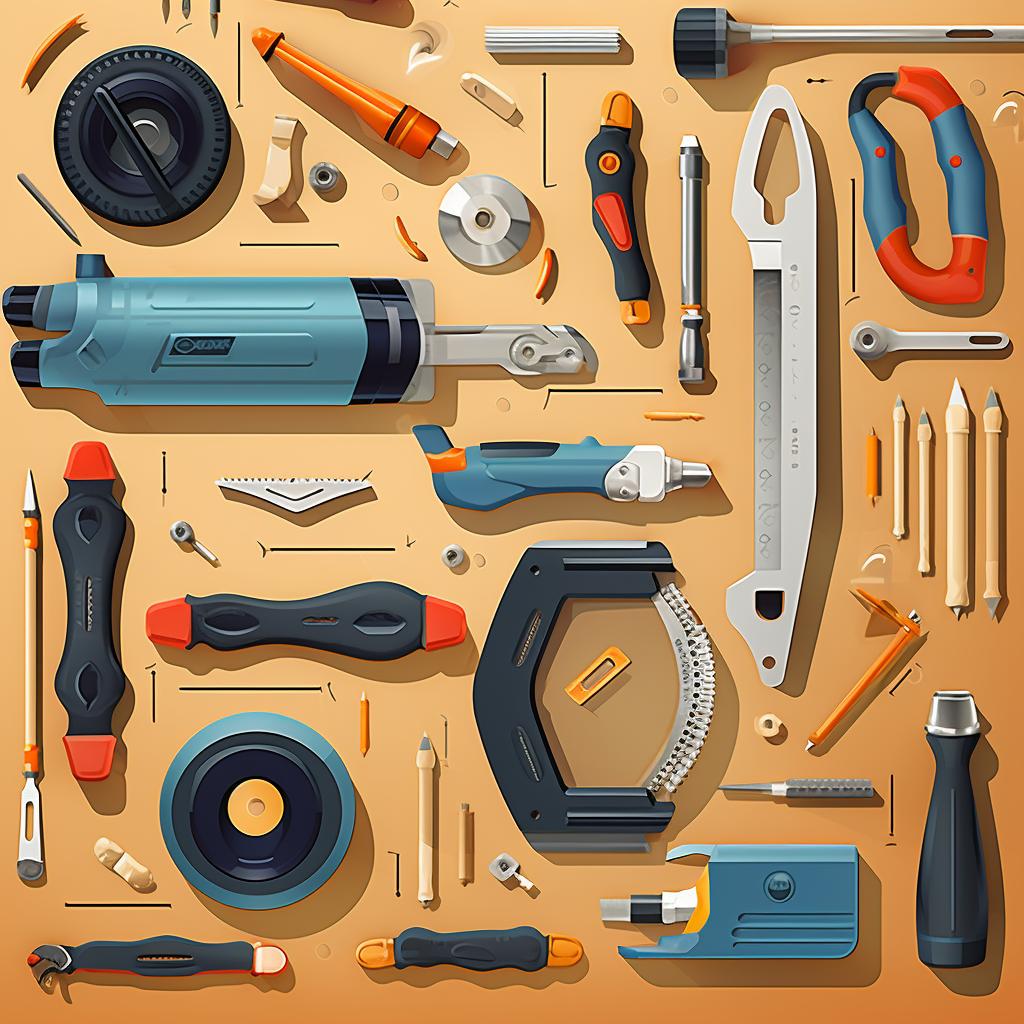 Assorted tools spread out on a table