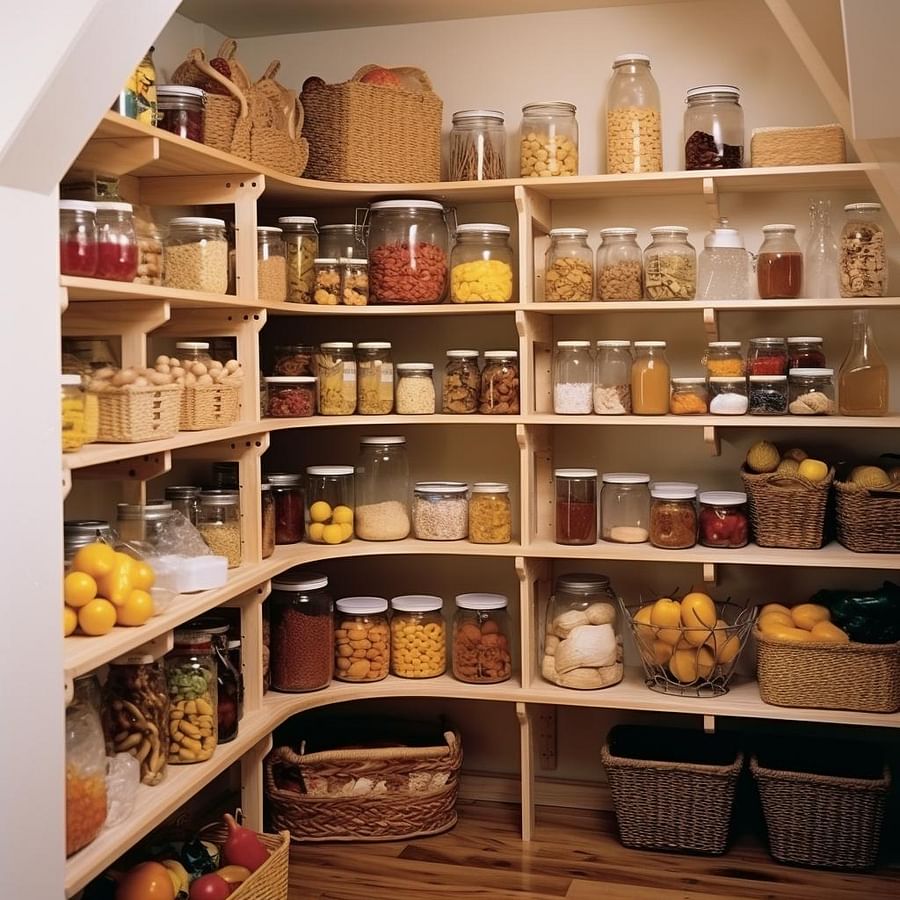 Tiered storage in pantry