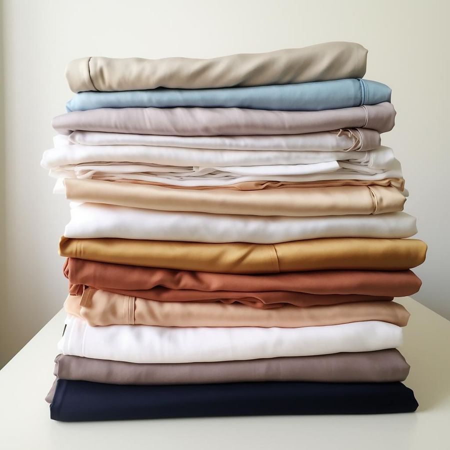 Neatly folded linens stored in a pillowcase