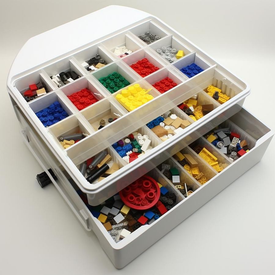 DIY Lego storage box with compartments