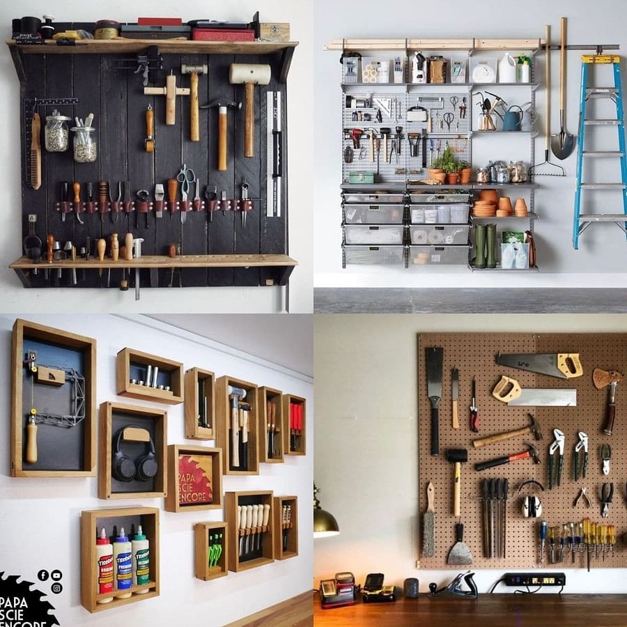 A tidy and well-organized tool workstation for DIY enthusiasts