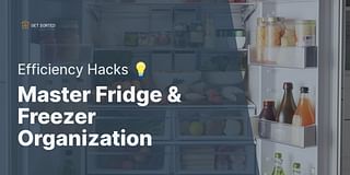 Master Fridge & Freezer Organization - Efficiency Hacks 💡