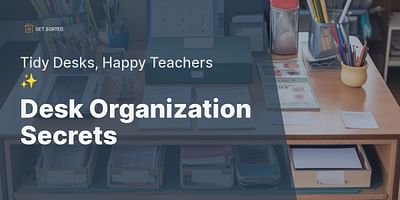 Desk Organization Secrets - Tidy Desks, Happy Teachers ✨