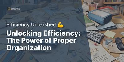 Unlocking Efficiency: The Power of Proper Organization - Efficiency Unleashed 💪