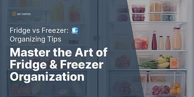 Master the Art of Fridge & Freezer Organization - Fridge vs Freezer: 🧊 Organizing Tips