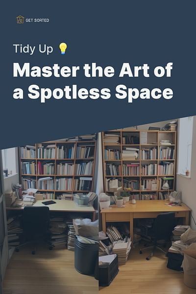 Master the Art of a Spotless Space - Tidy Up 💡