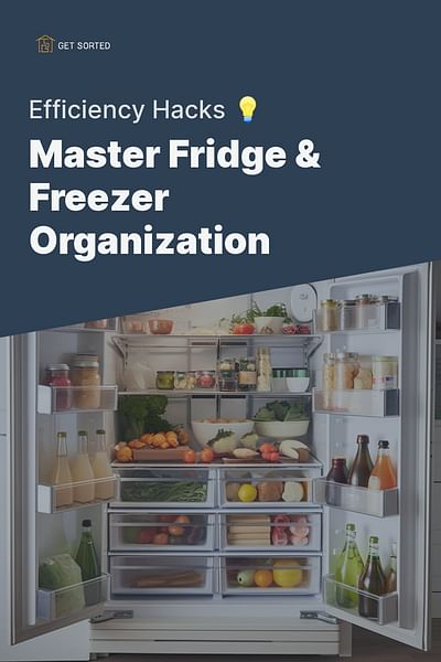 Master Fridge & Freezer Organization - Efficiency Hacks 💡