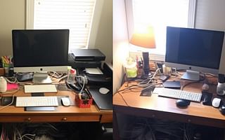 Do you have any suggestions for organizing a messy desk?