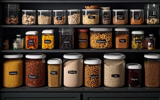 How can I maintain organization in my kitchen pantry?