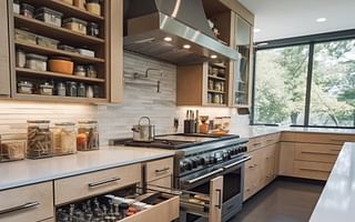 How can I optimize my kitchen organization and maximize storage space?
