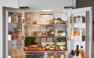 How can I organize my fridge and freezer compartments efficiently?