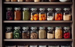 How can I organize my pantry and cupboards affordably?