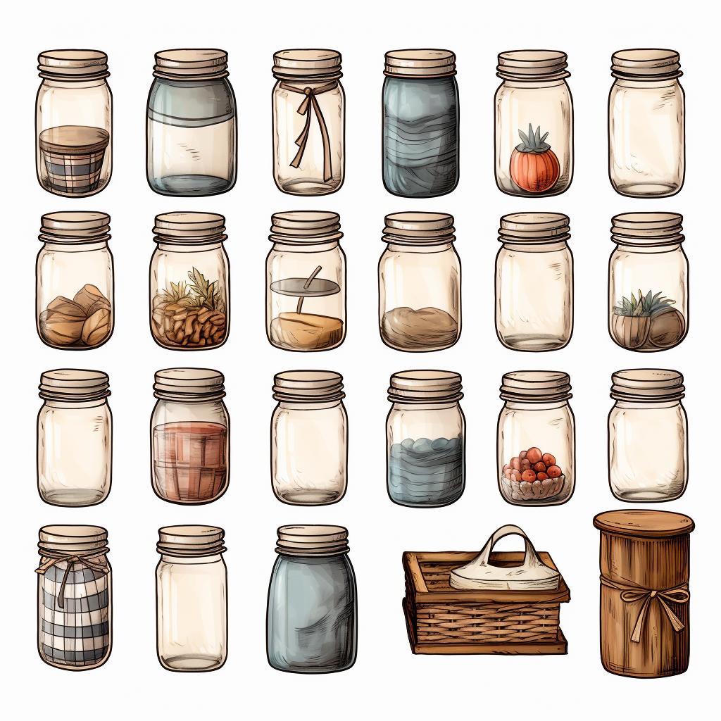 Materials for DIY Mason Jar Organizer