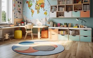 What are some creative ways to organize a child's bedroom?