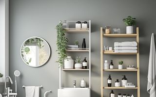What are some effective methods for organizing a small bathroom?