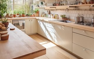 What are some effective methods to organize your kitchen on a tight budget?