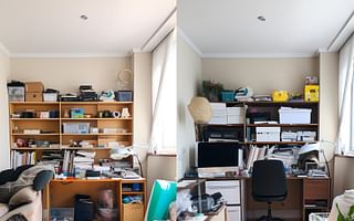 What are some home organization tips or hacks to help declutter my space?