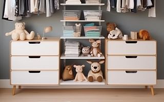 What are some innovative organization solutions for a baby's room?