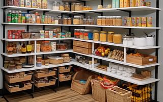 What are some innovative storage solutions for a crowded pantry?