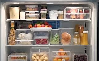 What are some tactics for keeping a communal refrigerator organized?