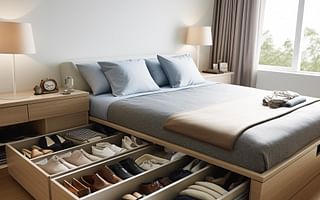 What are the best strategies for organizing a bedroom efficiently and neatly?