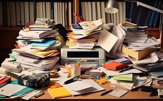 What does it mean when someone's desk is always cluttered?