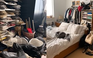 What is the optimal organization method and products for an untidy bedroom?